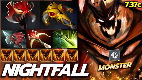 NIGHTFALL Shadow Fiend Carry Monster Right Click Build Dota 2