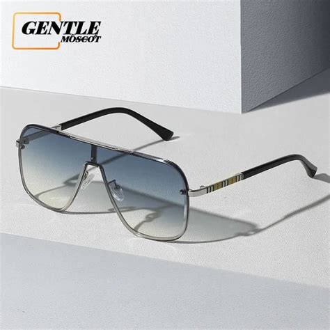 Gentle Moscot Kacamata Hitam Model One Piece Bingkai Persegi Bahan