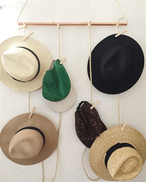 DIY Hanging Hat Rack