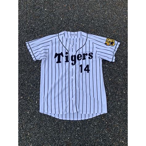 Npb Hanshin Tigers Nohmi Jersey 日本職棒阪神虎隊”能見篤史”棒球衣 蝦皮購物