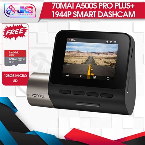 70mai Dashcam A500S Pro Plus Built In GPS 1944P Speed Coordinates ADAS