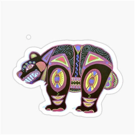 "Makwa - Bear" Sticker for Sale by SleepyBearArt | Redbubble