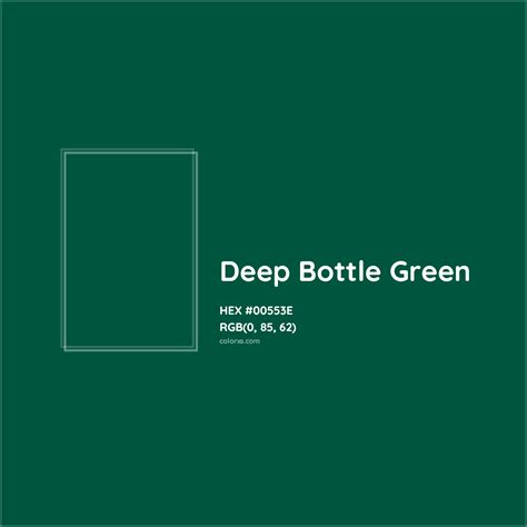 Deep Bottle Green Complementary or Opposite Color Name and Code ...