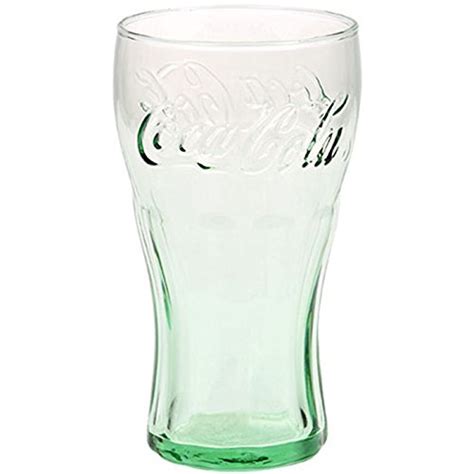 Buy Genuine Coca Cola Green Glass Contour Glass Set Of 4 16 Oz As