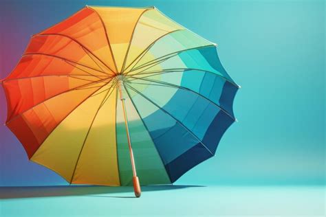 Premium Photo | Colorful umbrella on rainy day