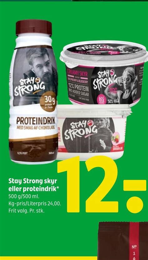 Stay Strong Skyr Eller Proteindrik Tilbud Hos Coop