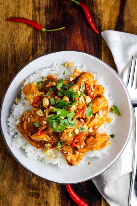 Chicken Satay Rice Bowls Ready In 15 Minutes