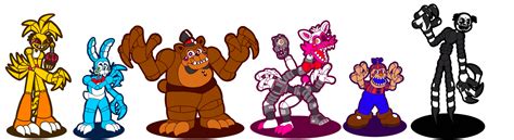 Nighttime Animatronics Rfivenightsatfreddys