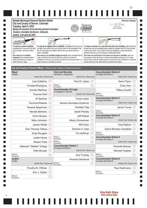 Free Printable Ballot Templates [Word, PDF] Sample Voting