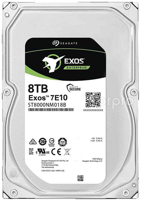 Жесткий диск HDD 8TB SAS 12Gb/s Seagate Exos 7E10 ST8000NM018B - 712 ...