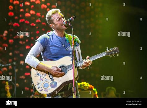 Chris Martin Of Coldplay Performs At Bankers Like Fieldhouse On July 20