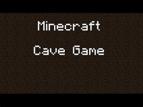 Cave Game Minecraft - arearegulations