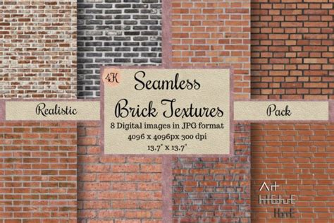 Seamless Realistic Brick Textures Graphic By Arthitecture Home · Creative Fabrica