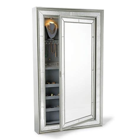 Loren Jewelry Cabinet Frontgate Storage Mirror Jewelry Storage