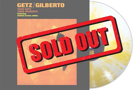 Jo O Gilberto Getz Gilberto Clear Orange Splatter Vinyl Second