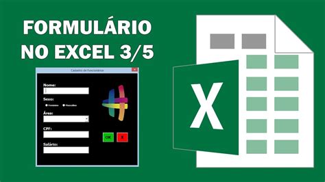 Como Criar Formul Rio No Excel Criando Userform No Vba Youtube