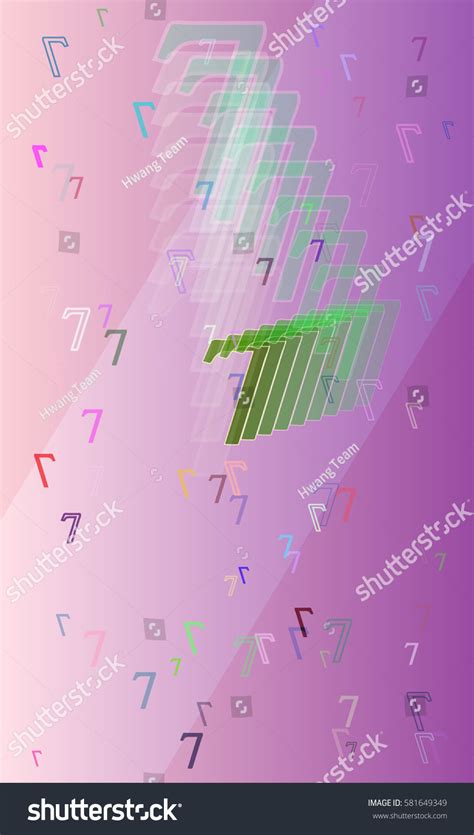 number  background template stock vector royalty