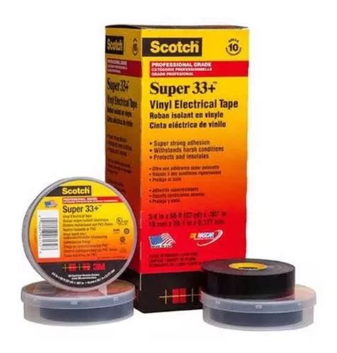 Pack 10 Cintas De Aislar Super 33 Negra 3m Cs33 MercadoLibre