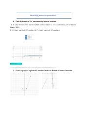 Math Wa Docx Math Written Assignment Unit Find The