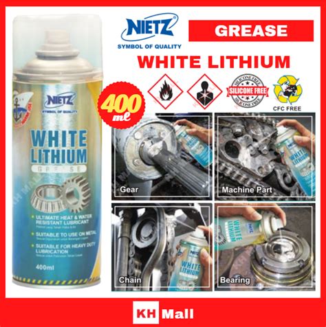 Nietz High Performance White Lithium Spray Grease Minyak Pelincir Untuk