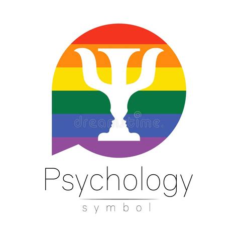 Modern Logo Of Psychology Psi In Circle Creative Style Logotype In