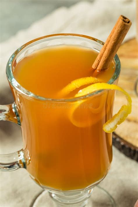 Boozy Warm Apple Cider Hot Toddy Stock Image Image Of Cider Holiday