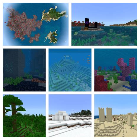 Ultimate Bedrock Seed 116 All Biomes Within 15k Blocks Spawn