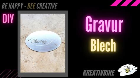 Diy Blech Gravieren Geschenk Gravur Name Kreativbine Youtube