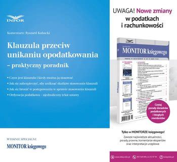 Klauzula Przeciw Unikaniu Opodatkowania Praktyczny Poradnik PDF Ebook