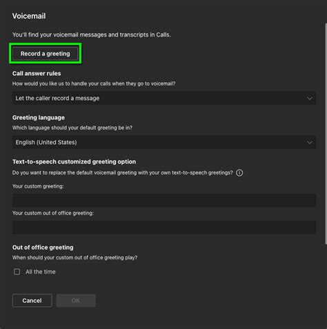 Microsoft Teams Calls Configure Voicemail Office Of Information
