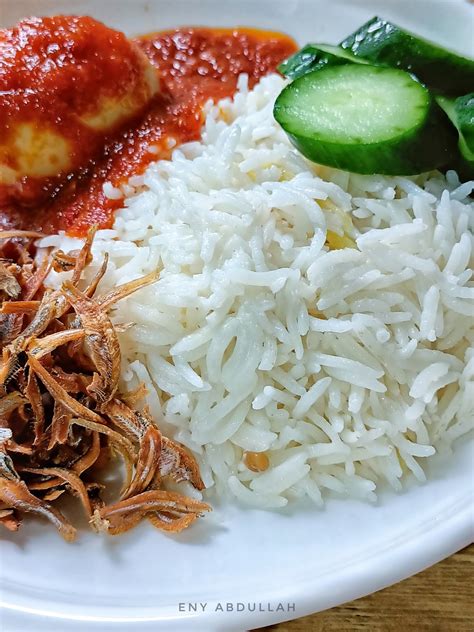 sedap  mudah resepi nasi lemak beras basmathi