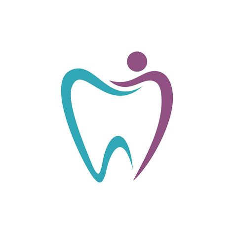 Premium Vector Tooth Shape Dental Care Logo Template Illustration