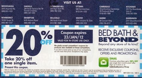 Free Printable Coupons Bed Bath And Beyond Coupons