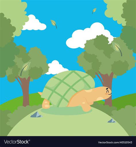 Baby turtle poster Royalty Free Vector Image - VectorStock