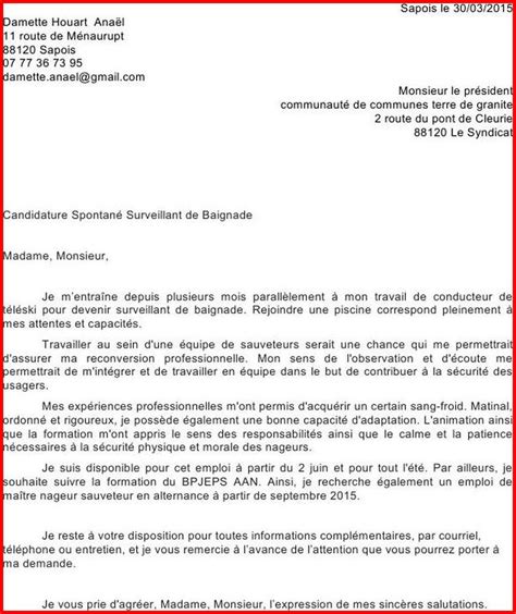 Comment Faire Une Lettre De Motivation Pour Section Europ Enne