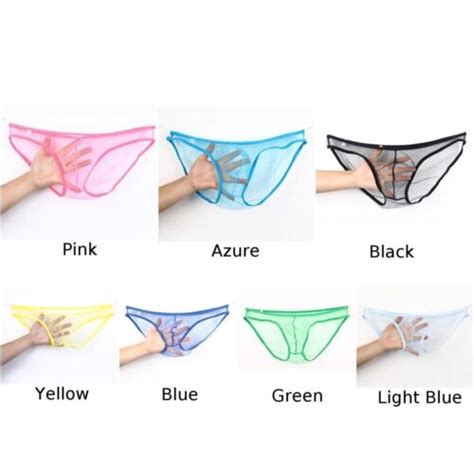 Herren Sexy Slips Transparent G string Briefs Unterwäsche Unterhosen