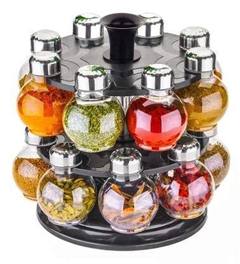 Melanas 360° Revolving Spice Rack Masala Rack Spice Box Masala Box