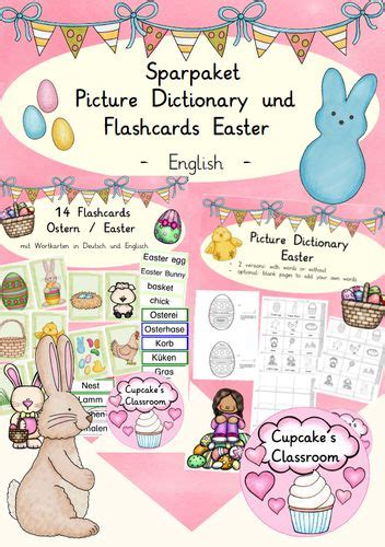 Sparpaket Flashcards And Picture Dictionary Easter English Bildkarten