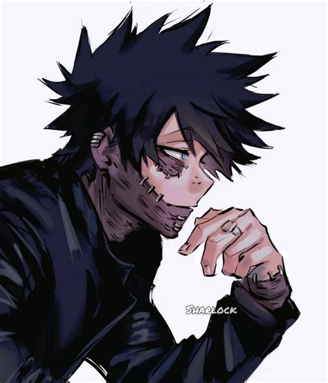 Safebooru 1boy Artist Name Black Hair Black Jacket Boku No Hero Academia Burn Scar Cheek