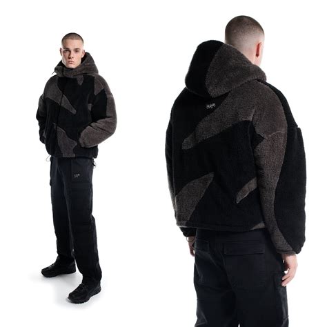 Fluffy Sherpa Jacket Black Weyz Clothing