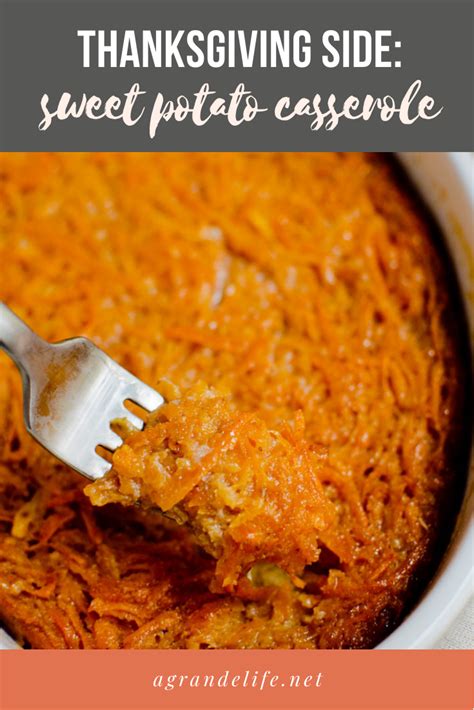 This Easy Sweet Potato Casserole Is Made With Grated Sweet Potatoes And Baked To Per