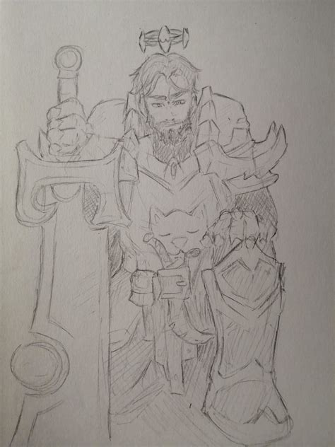 Drew my paladin! [Art By Me] : r/wow