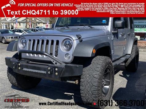 2014 Jeep Wrangler Unlimited Stock 34711 Certified Headquarters Near Ny