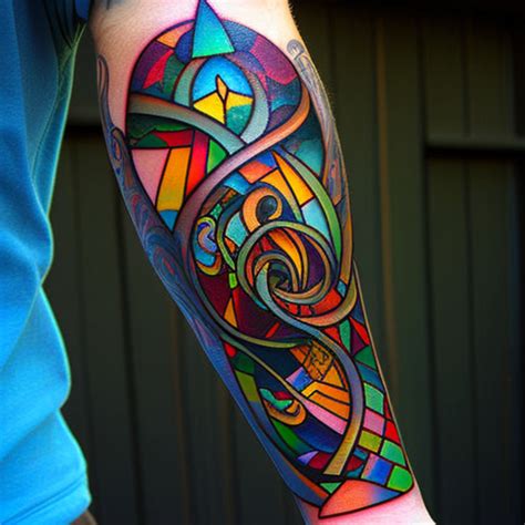 68 Stained Glass Tattoo Ideas