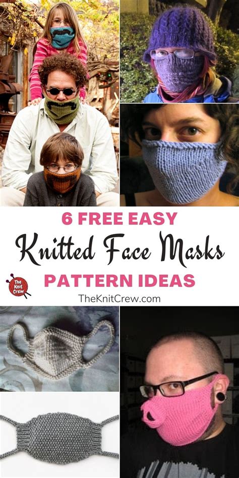 Free Easy Knitted Face Mask Pattern Ideas The Knit Crew