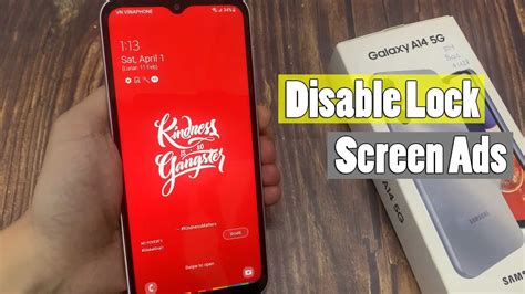 Samsung Galaxy A14 5G How To Disable Lock Screen Wallpaper Services Or