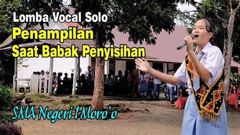 Lomba Vocal Solo Lagu Pop Nias HUT PGRI KE 77 SMAN 1 Moro O Urut 04