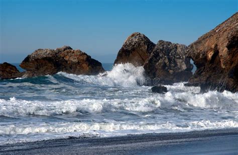 Raging Sea stock photo. Image of pacific, rock, oceans - 151780