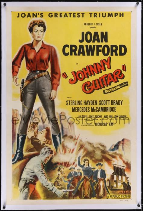 EMoviePoster Image For 5p0539 JOHNNY GUITAR Linen 1sh 1954 Artwork