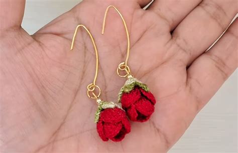 How To Crochet Flower Earrings Crafts On Display